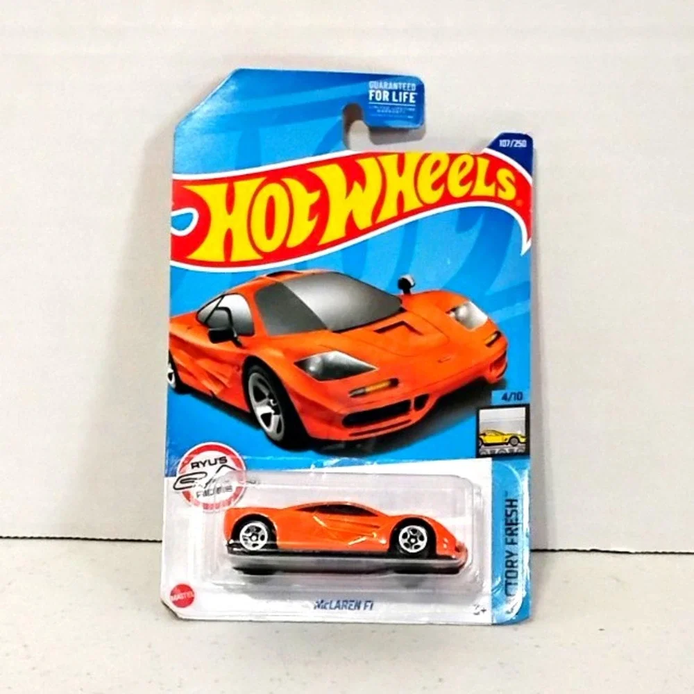 Hot Wheels McLaren F1 Orange Factory Fresh 4/10 1:64 Diecast Car